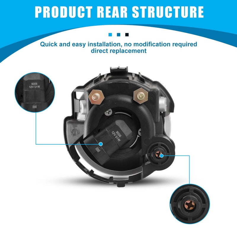 CPW Fog Lights Assembly Replacement for Subaru [2009 2010 2011 2012 2013 Forester] [2008-2010 Impreza WRX STI] Driving Fog Lights - Image 4